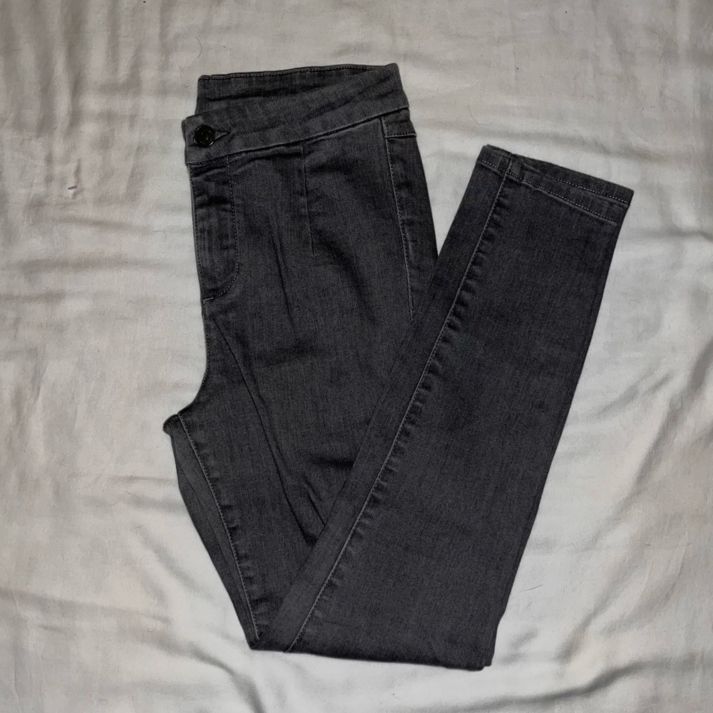 Armani Exchange Grey High Waisted Jeans